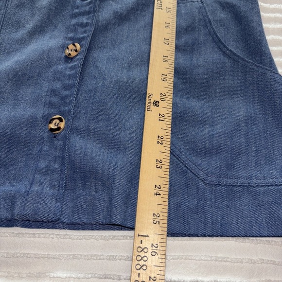 Vintage Wrangler Blue Jean Jacket Women's SzM Belted Y2K Retro Boho USA Made - Picture 4 of 6